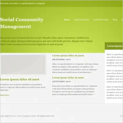 Social Community Management Template