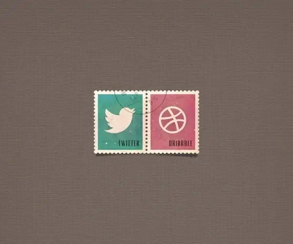 Social Media Postage Stamps
