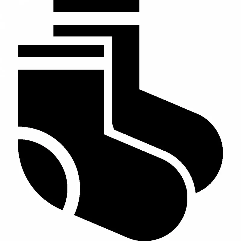 socks sign icon flat silhouette sketch
