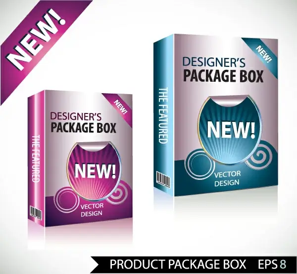 software box template luxury elegant 3d 