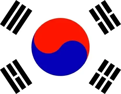 South KoreaTaegeukgi clip art