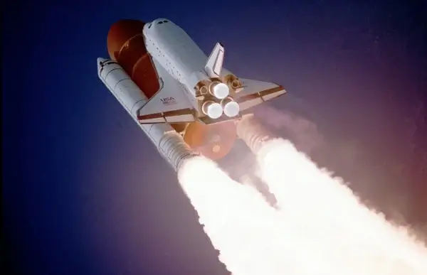 space shuttle lift-off liftoff