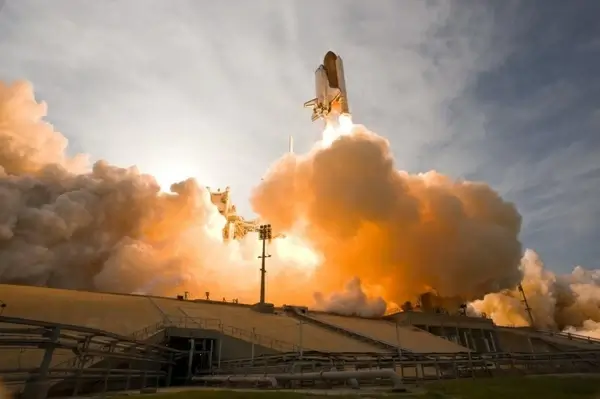 space shuttle lift-off liftoff
