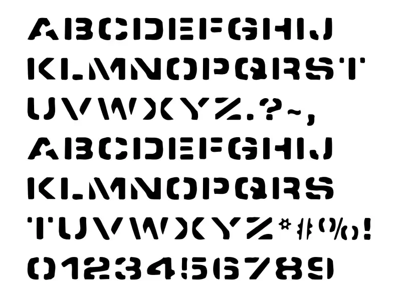 AG Stencil Font in truetype .ttf opentype .otf format free and easy ...