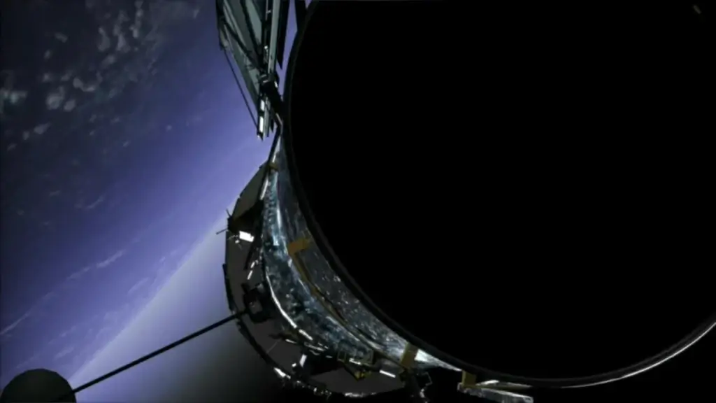 spacemen repairing satellite in universe