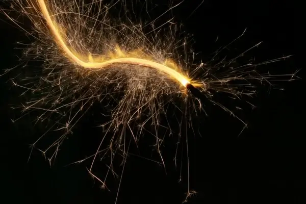 sparkler fireworks light