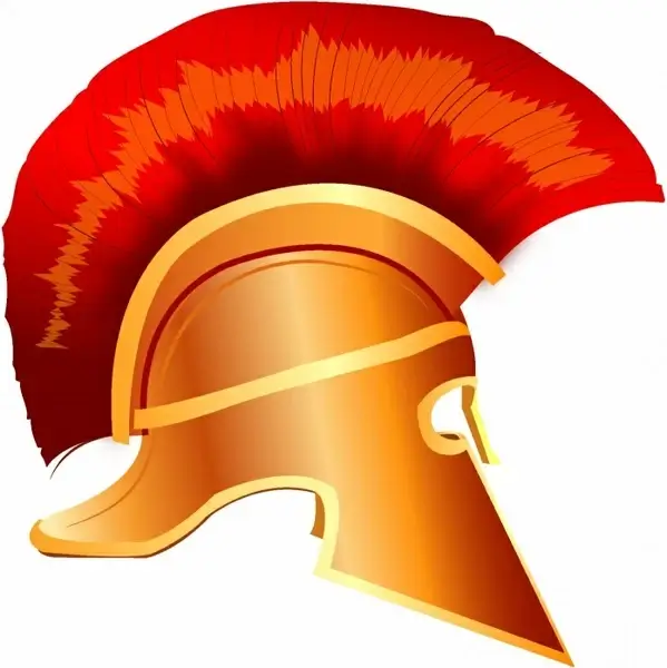 Spartan helmet illustration