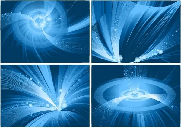 decorative background templates sparkling blue dynamic vortex decor