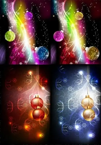 christmas background templates gorgeous baubles lights decor