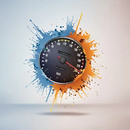 speedometer design element vector