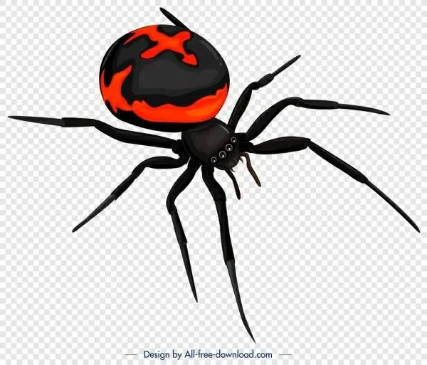 spider insect icon modern 3d sketch
