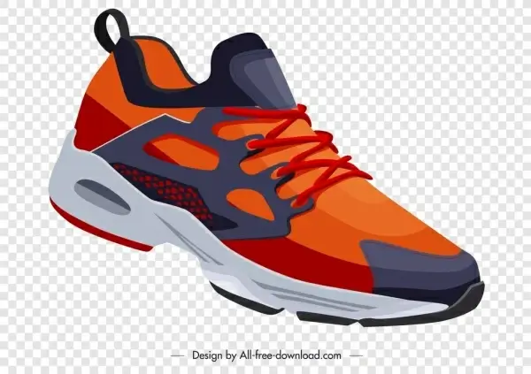 sport shoe template colorful modern design