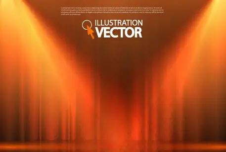 stage curtain with light backgound illustration