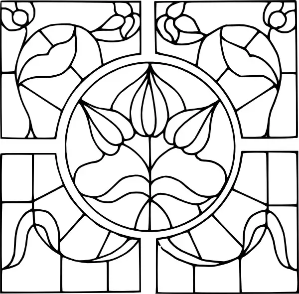 Stained Glass Motif clip art