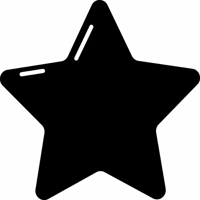 star sign icon symmetric flat silhouette sketch