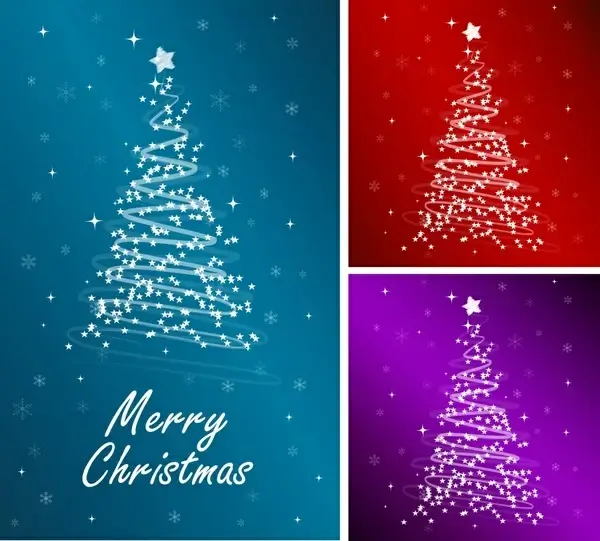 christmas tree backgrounds colored sparkling dynamic lights decor