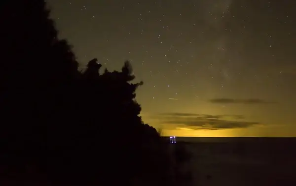stars in the darkness at peninsula state park wisconsin