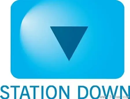 station down icon vector