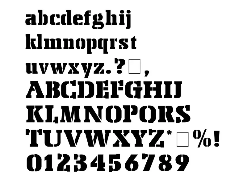 Street Stencil Font in truetype .ttf opentype .otf format free and easy