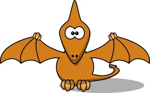 Studiofibonacci Cartoon Pterodactyl clip art 