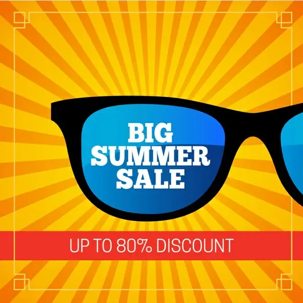 sunglass big summer sale banner