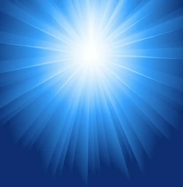 sunlight burst blue vector background