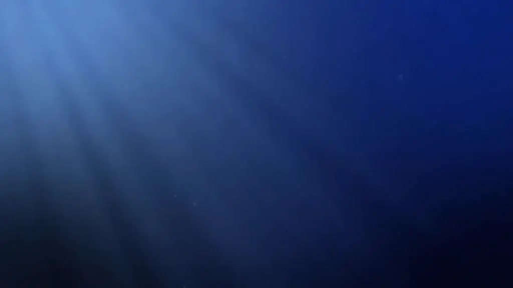 sunlight in dark blue deep ocean