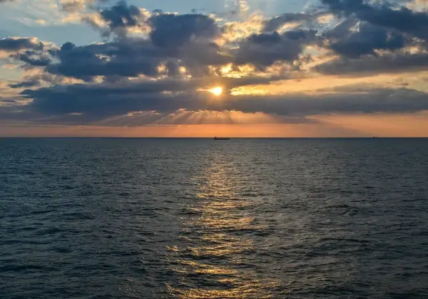 sunset at sea