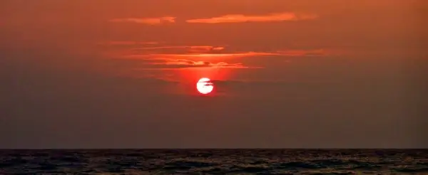 sunset sea