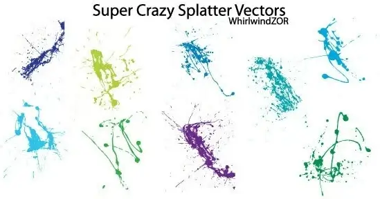 Super crazy splatter vector