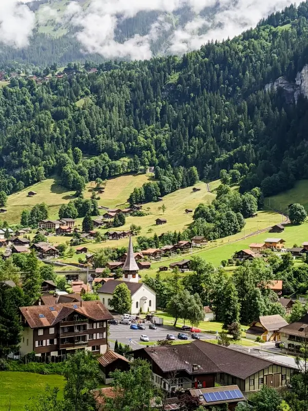 switzerland landscape picture peaceful valley 