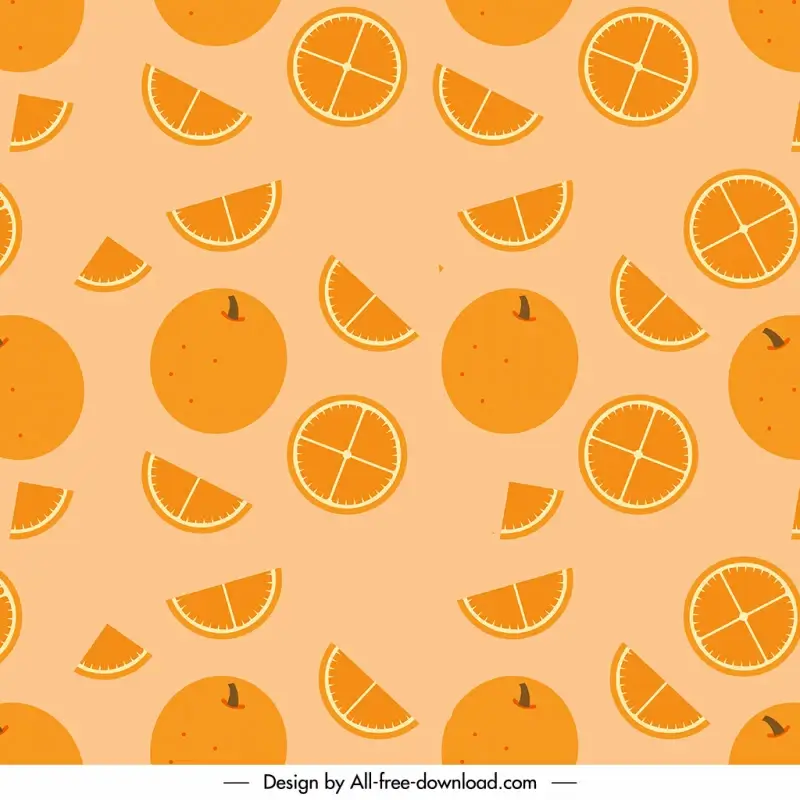 tangerine pattern template flat classical messy decor