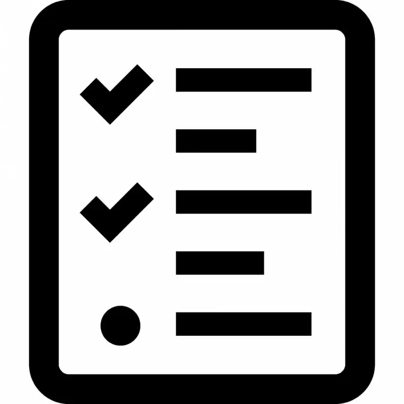 tasks button sign icon flat contrast black white check mark lines sketch