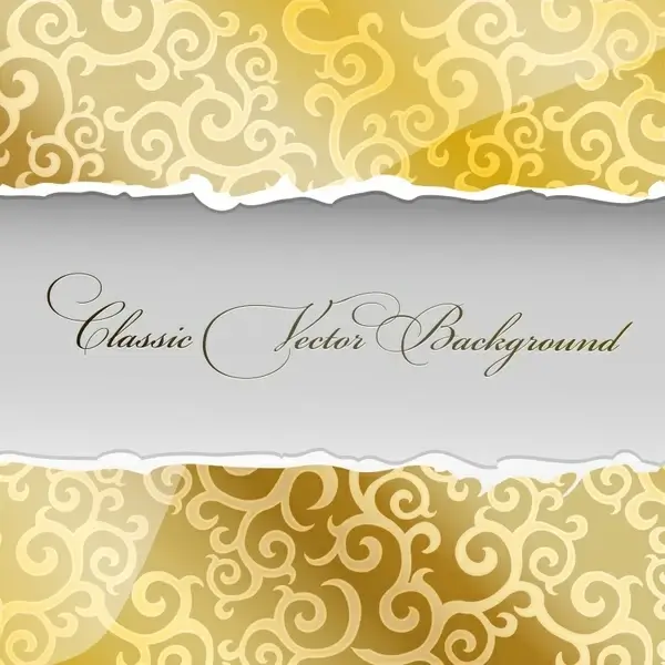 torn paper background template shiny elegant classic