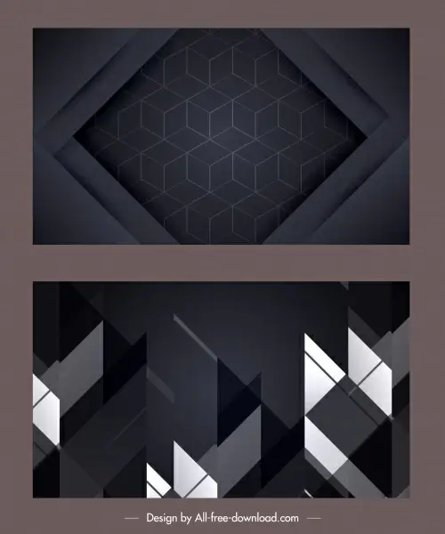 technology background modern dark geometric abstract decor