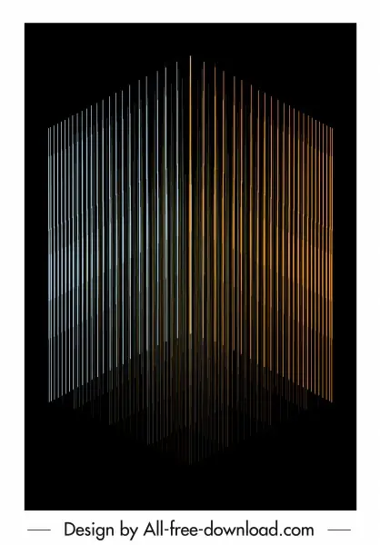 technology background vertical lines dark 3d design
