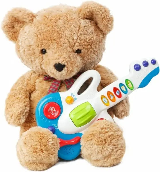 teddy bear with a guitar