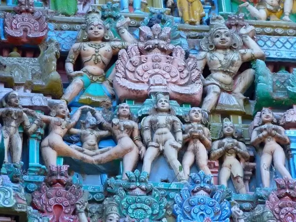 temple figures temple colorful