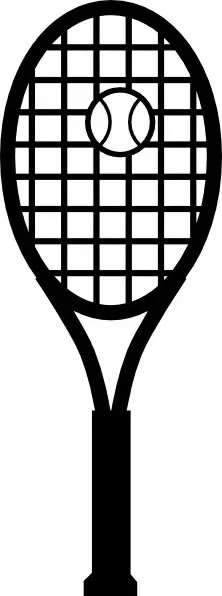 Tennis Racket And Ball clip art