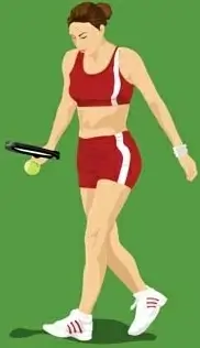 tennis sport vector 3