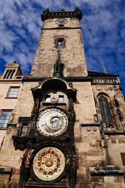 the clock tower in prague