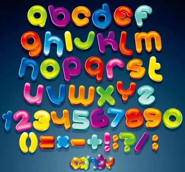 the creative letters designed 02 vector