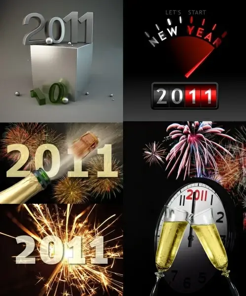 the exquisite threedimensional 2011 font design highdefinition picture