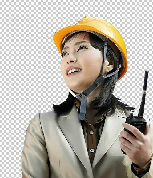 the female engineer psd layered