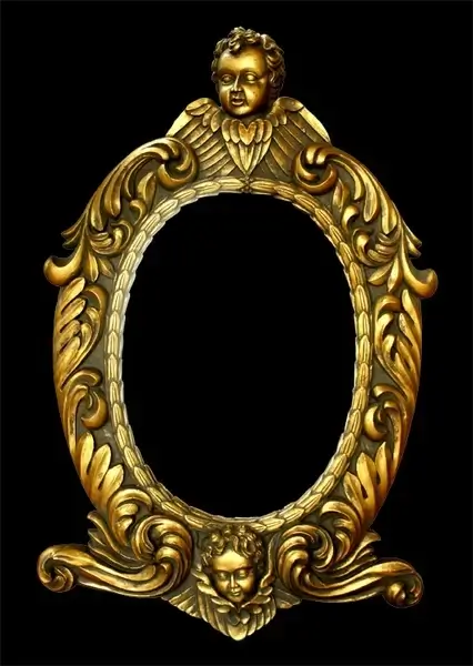 the golden european ornate picture frames hierarchical