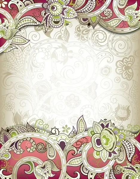 the gorgeous classical pattern vector 3