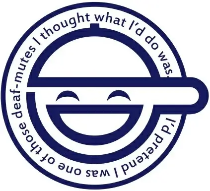 the smile male logo vector