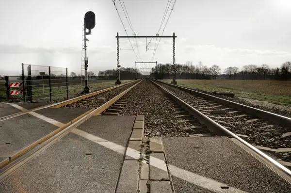 the train tracks 