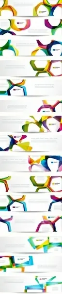 the trend of dynamic flow line banner vector