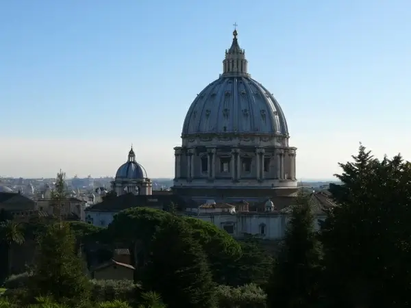the vatican cathedral of st peter the vatican gardens